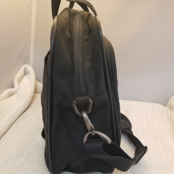 HARTMANN VINTAGE NYLON BRIEFCASE BAG BLACK MESSENGER - Picture 4 of 10